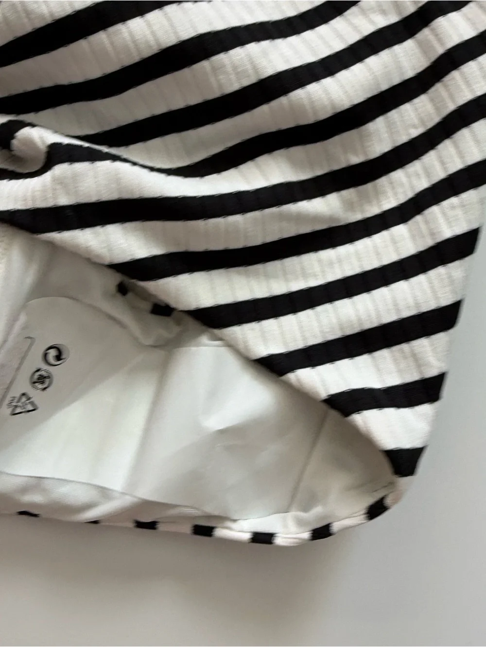 & Other Stories ribbed striped swimsuit size 8 NWT